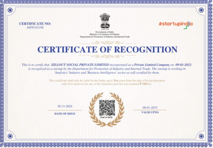 Startup India Certification